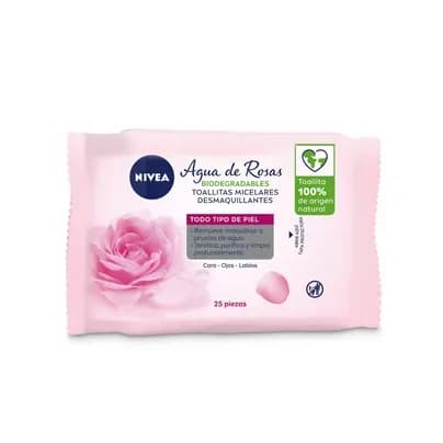 Toallitas Desmaquillantes Nivea Agua De Rosas x 25 unds