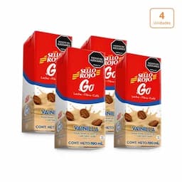 Sello Rojo Go Vainilla Pack x 4 unds x 190ml c/u-0