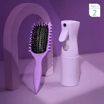 Kit Cepillo Curly + Botella Spray
