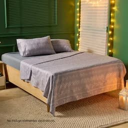 Juego De Sábanas Para Cama Doble Navideñas-0