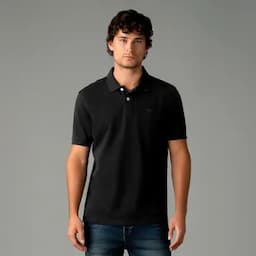 Tennis Camiseta tipo polo masculina negro M-0
