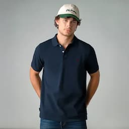 Tennis Camiseta tipo polo masculina azul S-0