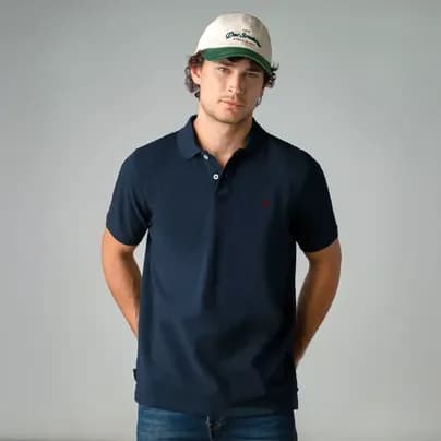 Tennis Camiseta tipo polo masculina azul S