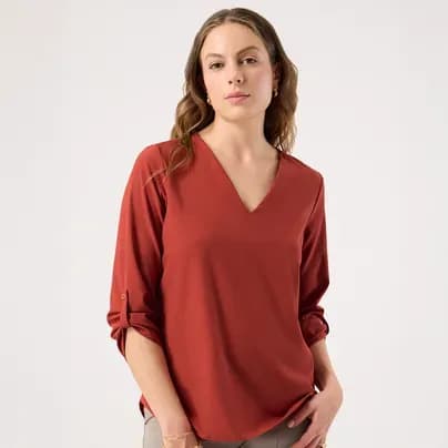 Patprimo Blusa manga 3/4 terra L