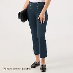 Patprimo Leggins tiro alto broches decorativos azul 10-0