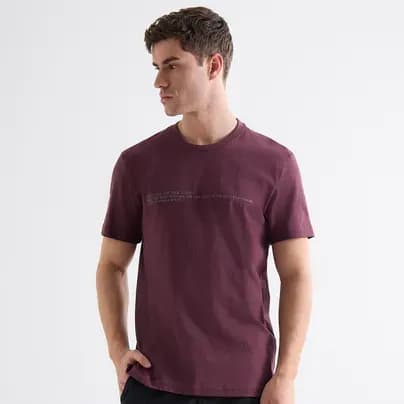 Seven Seven Camiseta manga corta masculina vino M