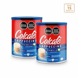 Colcafé Cappuccino Vainilla lata x 2 unds x 270g c/u-0