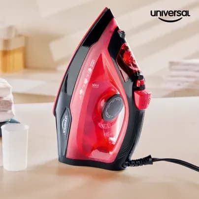 Plancha roja para ropa Universal
