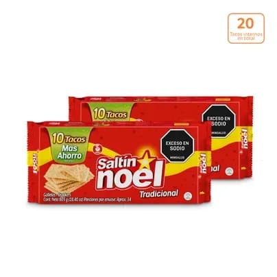 Saltín Noel Eco x 805g x 10 Tacos internos c/u