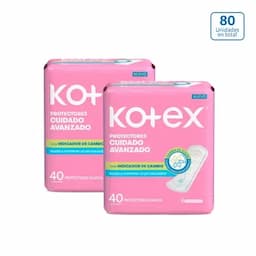 Pack x 2 Protectores Kotex Diarios con Indicador pH x 40 unds c/u-0