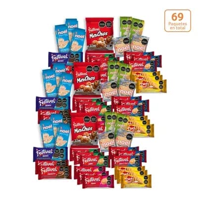 3 SurtiLonchera Galletas para cada día x 23 unds c/u