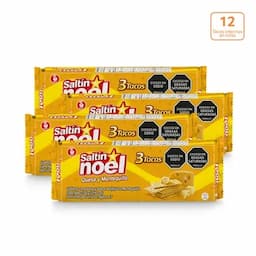 Combo - 4 Galleta Saltín Noel Queso y Mantequilla x 338g x 3 Tacos internos c/u-0