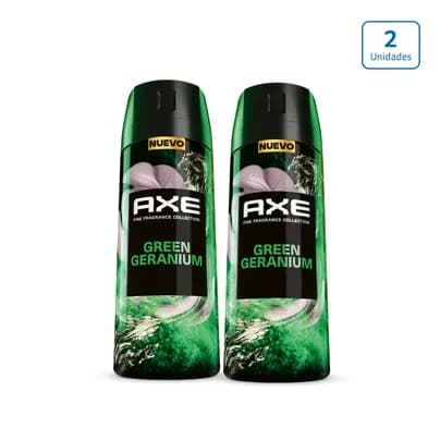 Fragancia Axe Green Geranium  x2 x150ml