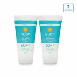Protector Solar Nude SPF60+ para cara y cuerpo x 2 unds x 40ml c/u-0
