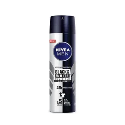 Desodorante en spray Nivea Invisible Black & White Men x 150ml