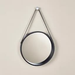 Espejo redondo negro-0