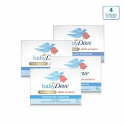 Jabon Dove Baby Humectación Enriquecida x 4 unds x 75g c/u-0