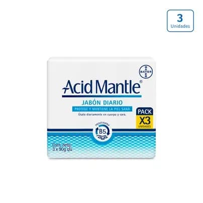 Jabón Acid Mantle x 3 unds x 90g c/u