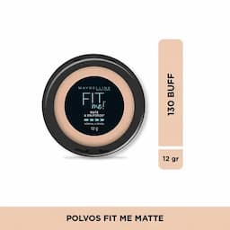 Polvo Maybelline Fit me Tono Buff Beige 130 x 12g-0