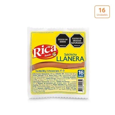 Salchicha Llanera Rica x 500g