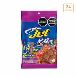 Chocolatina Jet Mini surtida x 24 unds x 6g c/u-0
