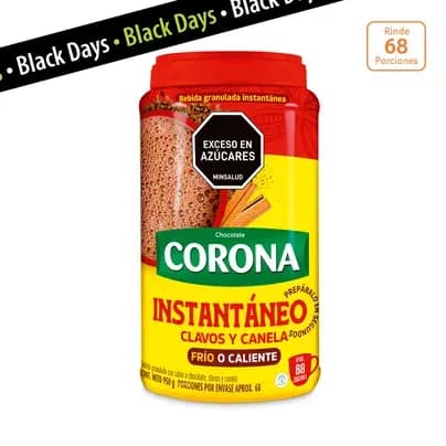 Chocolate Corona instantáneo Clavos y Canela x 950g
