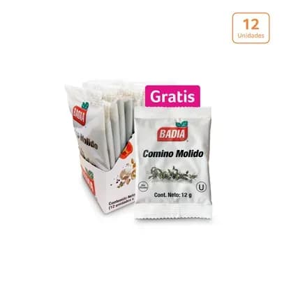 Comino Molido BADIA x12g x12unds