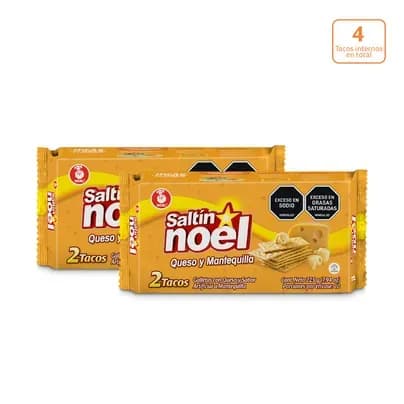 Galletas Saltín Queso y Mantequilla x 2 Tacos internos x 225g c/u