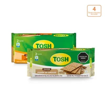 Combo Galletas Tosh Miel + Fusión de Cereales