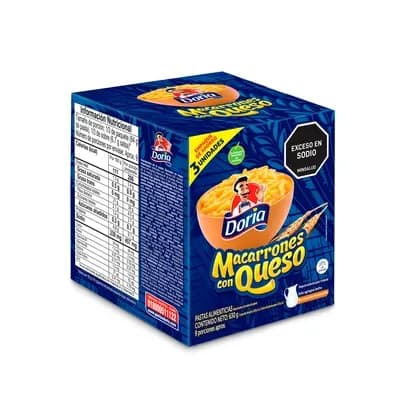 Macarrones con Queso DORIA x630g 3Pack