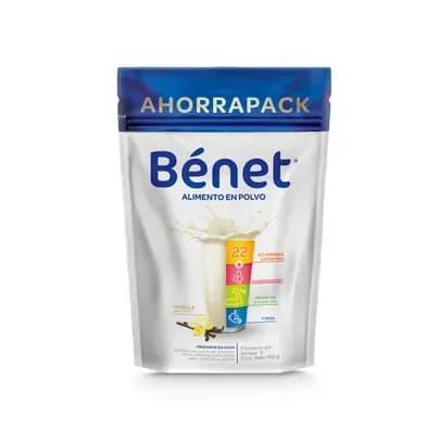 Alimento en polvo Bénet vainilla bolsa x 400g