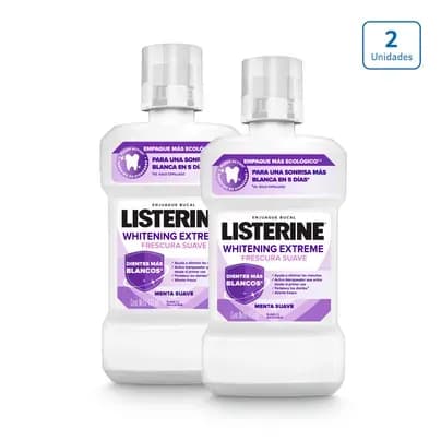 Enjuague Bucal Listerine Whitening Extreme x 2 unds x 473ml c/u