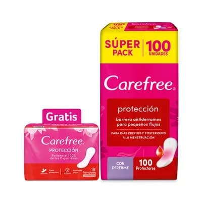 Protectores Carefree Protección x 100unds