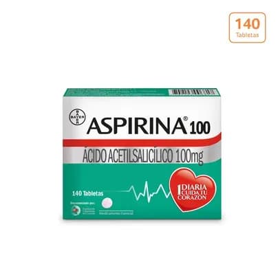 Aspirina 100 x 140 Tabletas