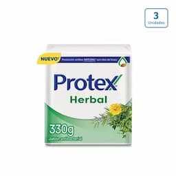 Jabón en barra Protex Herbal Antibacterial x 3 unds x 110g c/u-0