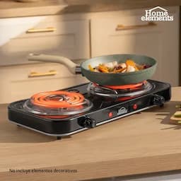 Estufa eléctrica Home Elements x 2 puestos-0
