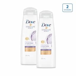 Shampoo anticaspa hidratación y suavidad x2 x370ml-0