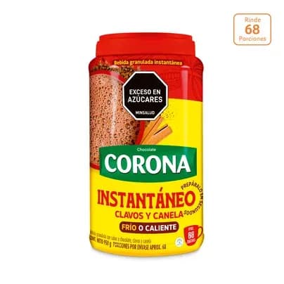 Chocolate Corona instantáneo Clavos y Canela x 950g