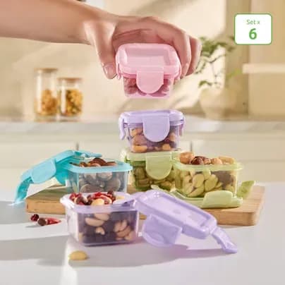 Set x 6 contenedores pequeños