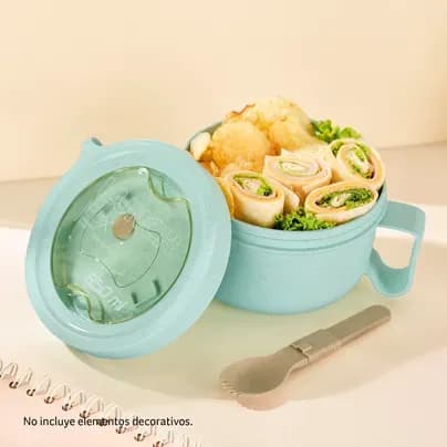 Portacomidas con cubierto