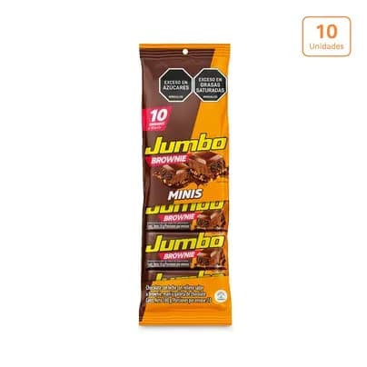 Chocolatina Jumbo Brownie x 10unds x 18grs c/u