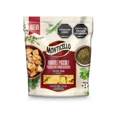 Ravioli Piccoli de Pollo Finas Hierbas Monticello x 250g