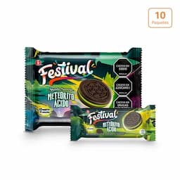 Galletas Festival Meteorito Ácido x 360g x 10 paquetes x 4 unds c/u-0