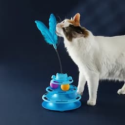 Torre de juguete interactiva para gatos-0