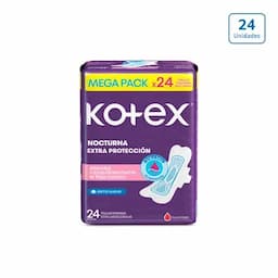 Toallas Higiénicas Kotex Nocturnas x 24 unds-0