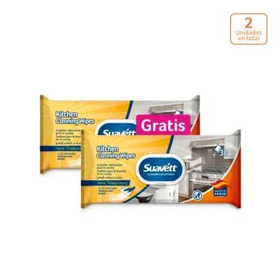 Toallas húmedas de cocina Suavett x 30 unds Pague 1 lleve 2