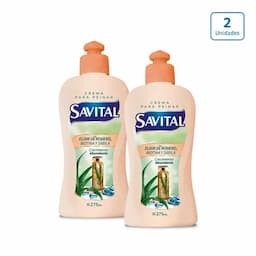 Crema para peinar Savital Elixir de Romero x 2 unds x 275ml c/u-0