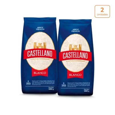 2 Arroz blanco Castellano x 1.000g c/u
