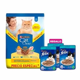 Concentrado para gatos esterilizados Cat chow x 1.5Kg + gratis-0