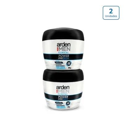 Desodorante en crema Arden For Men Clinical x 2 unds x 100g c/u 
